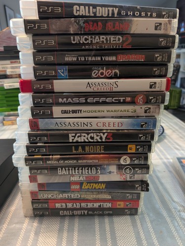 Sony PlayStation 3 Slim 320GB Console - Charcoal Black +18 Games - photo 4