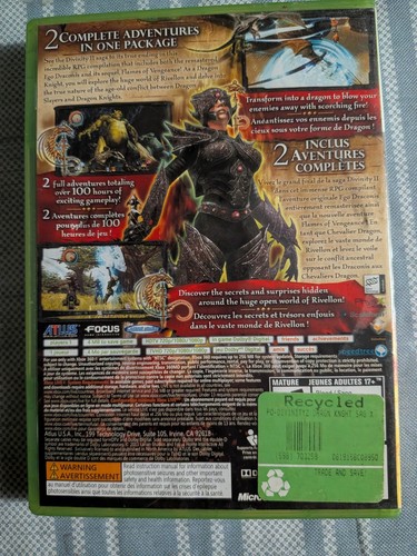 Divinity 2 Dragon Knight Saga Xbox 360 - Tested - Great Conditio - photo 2