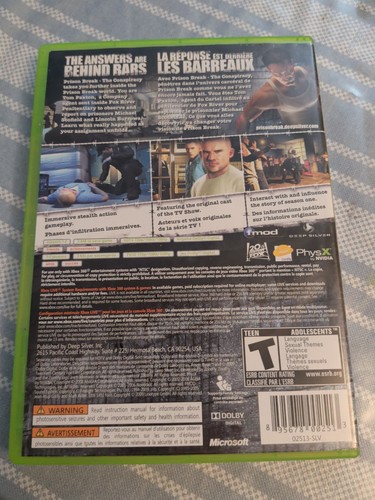 Prison Break: The Conspiracy (Microsoft Xbox 360) Complete CIB T - photo 2