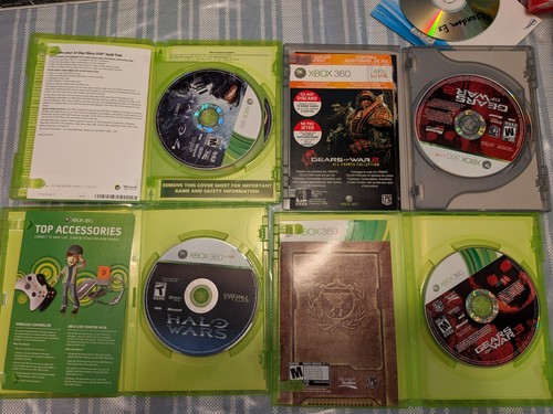Xbox 360 Game Lot - Halo 4, Halo Wars, Gears of War Triple Pack - photo 2