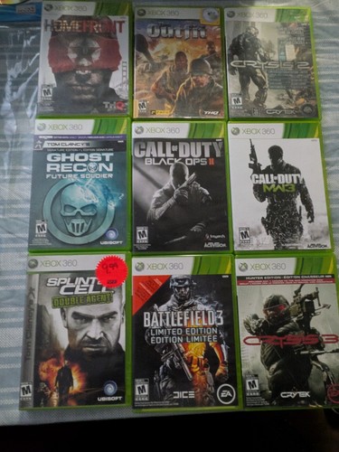 Xbox 360 Shooter Game Lot of 9