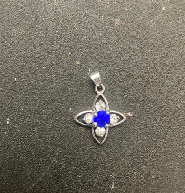 stamped 18k gold plated pendant