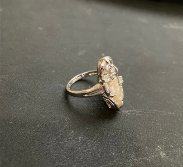 stamped 18k gold plated ring - photo 2