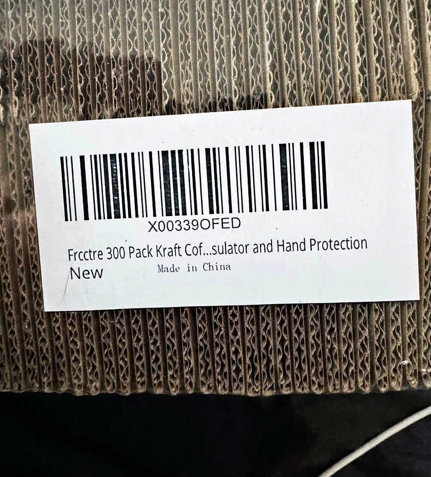 Frcctre 300 pack Kraft coffee sleeve