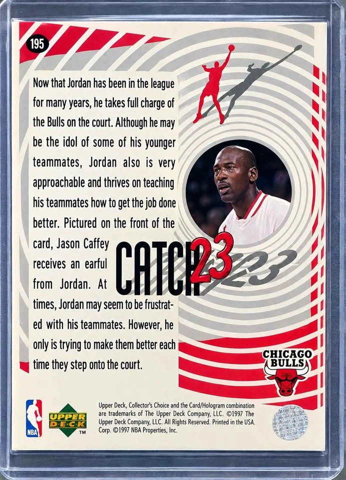 1997 Upper Deck Collectors Choice 195 Michael Jordan Catch 23 - photo 2