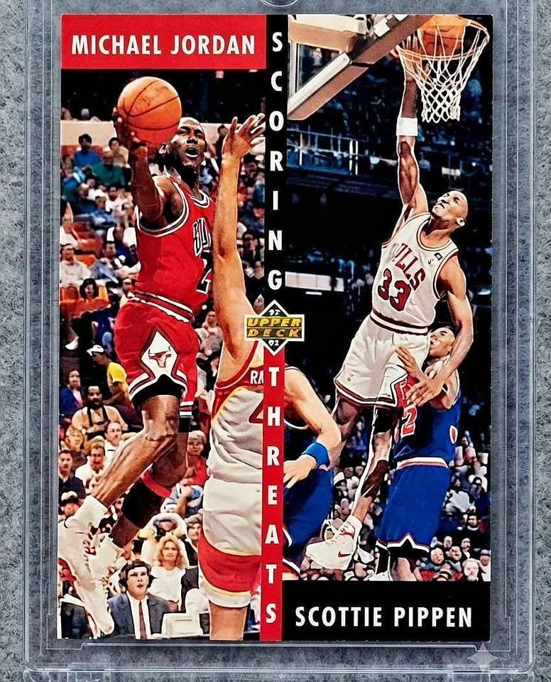 1992 Upper Deck Michael Jordan Scottie Pippen Scoring Threats