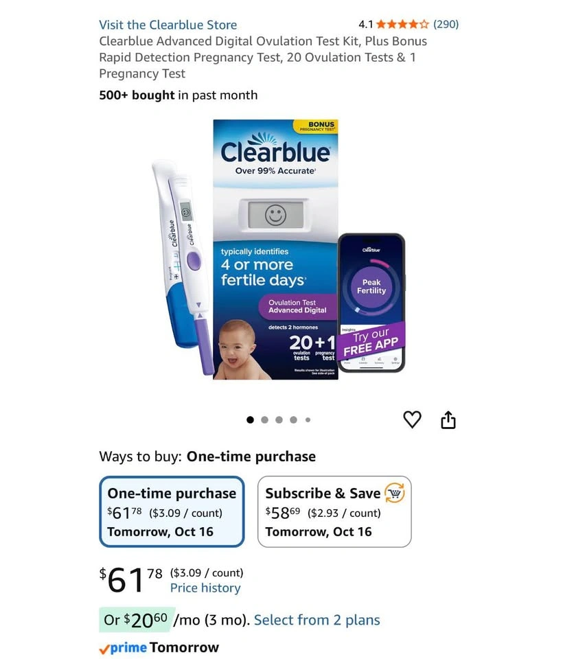 Clearblue Ovulation Pregnancy Test (Sealed Brand New) - photo 4