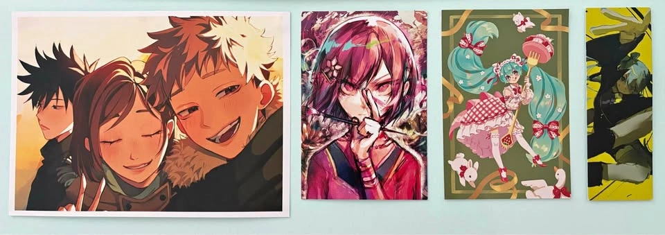 Jujutsu Kaisen, Project Sekai, and Strawberry Miku Posters!