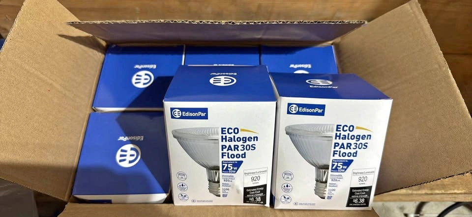 EdisonPAR (Pack of 6) 75W Halogen PAR30S Reflector Bulbs