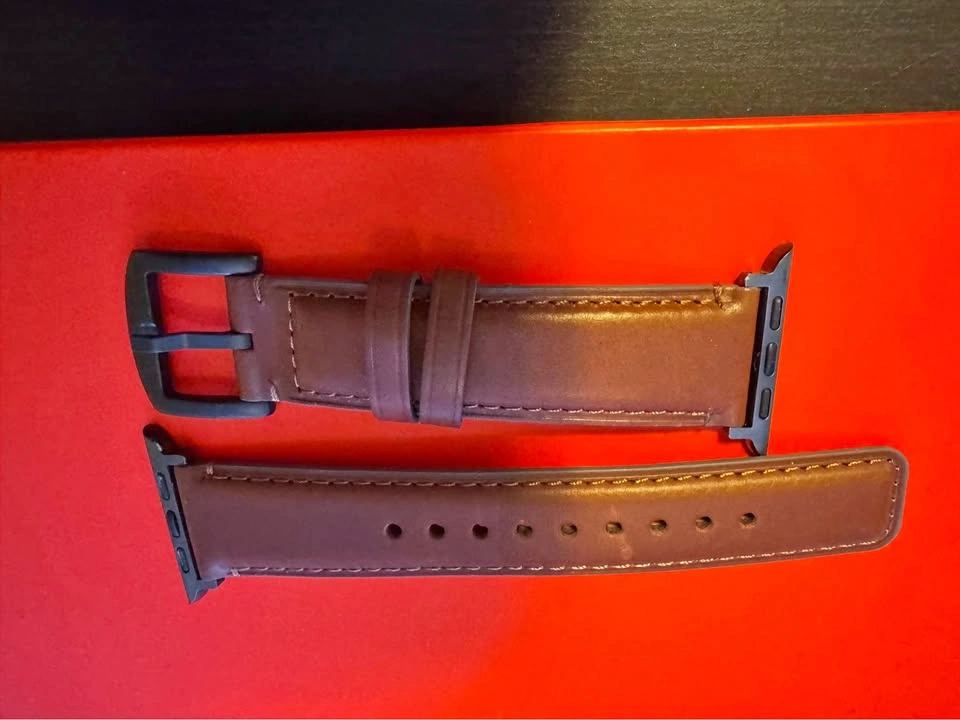 Brown Leather Apple Watch Strap