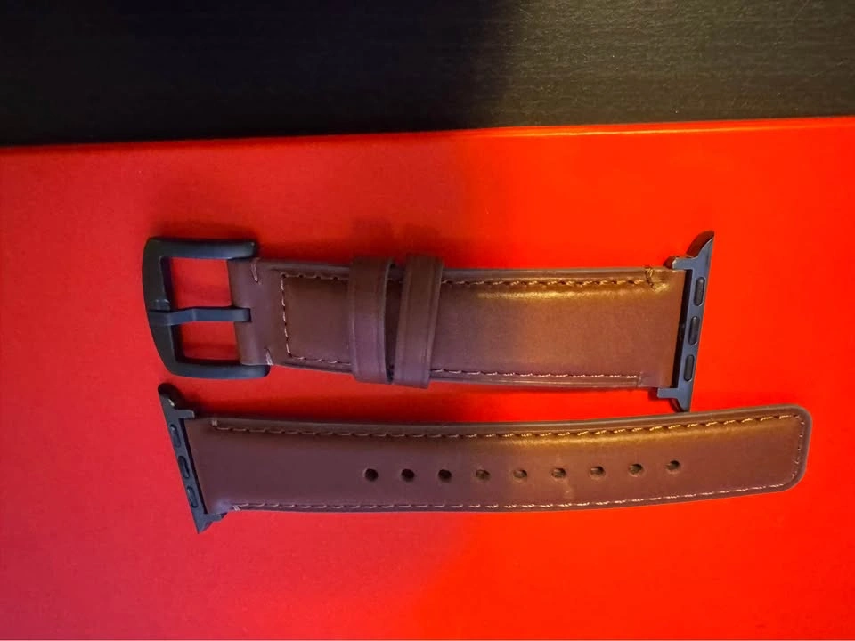 Brown Leather Apple Watch Strap - photo 2