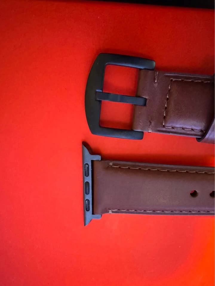Brown Leather Apple Watch Strap - photo 3