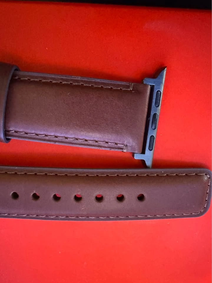 Brown Leather Apple Watch Strap - photo 4