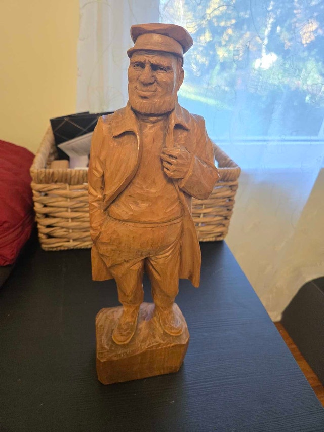 Roger Bourgault Wood Carving Sculpture