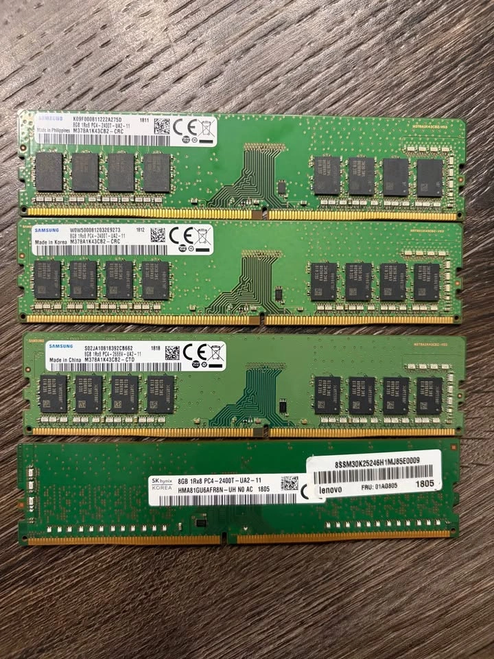 32GB (4x8GB) DDR4 Desktop RAM Kit – Samsung & SK Hynix - photo 2
