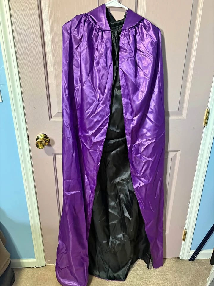 Halloween Hooded reversible cloak
