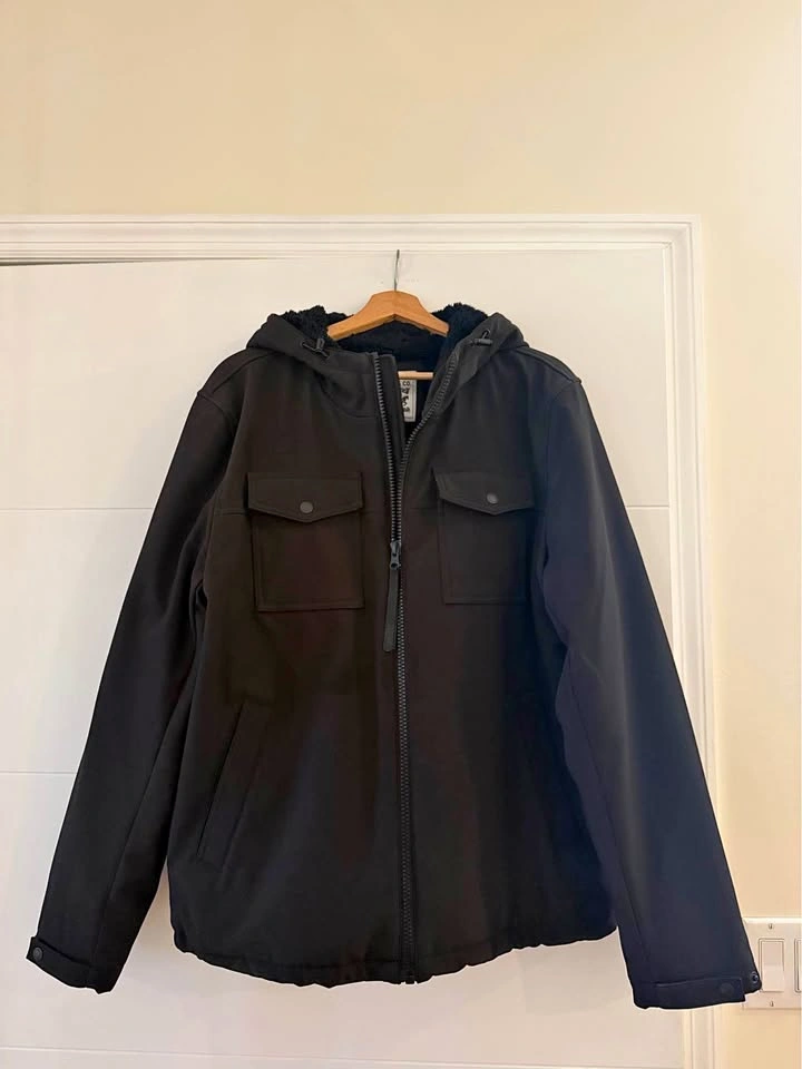 Levi's Trucker Jacket Soft Shell Mens Hooded Coat Large