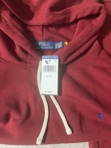 Polo Ralph Lauren Pullover Hoodie Dark Red Long Sleeve - photo 4