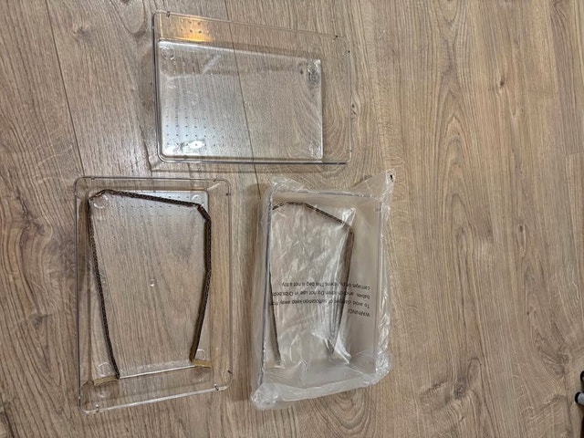 3 Pack Clear Acrylic Drawer Organizers - photo 4