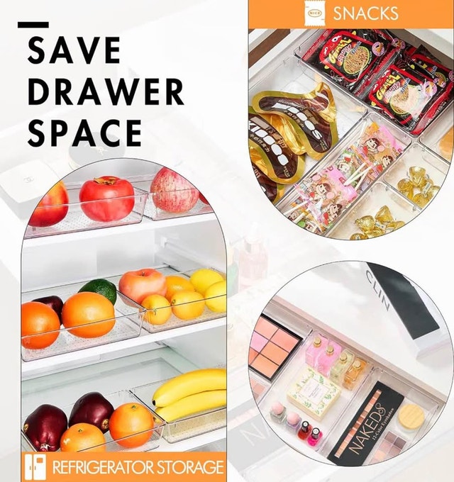 3 Pack Clear Acrylic Drawer Organizers - photo 5