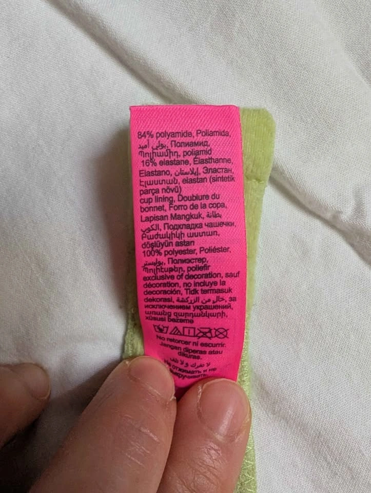 La Senza Remix Lightly Lined Demi Bra 34C light green colour - photo 4