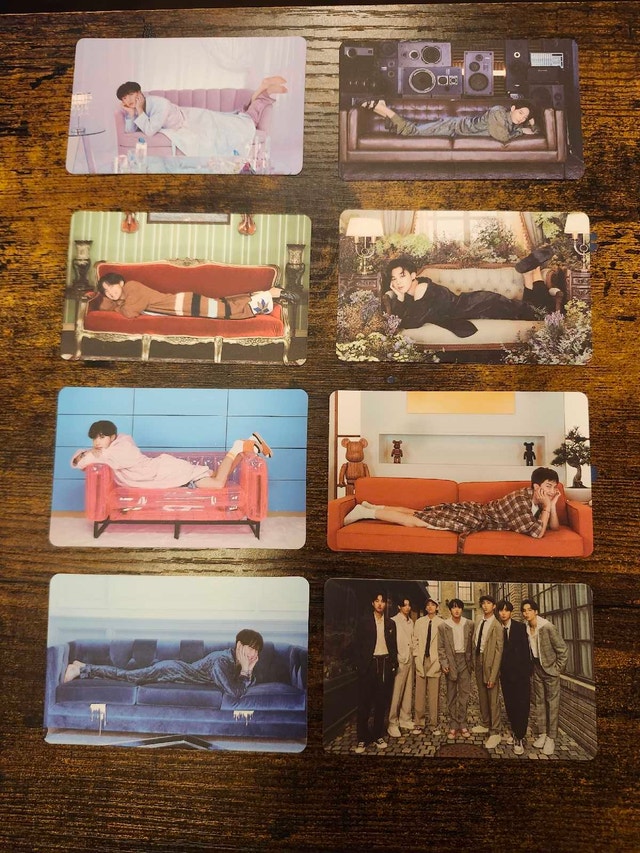 BE BTS photobooks and photo cards