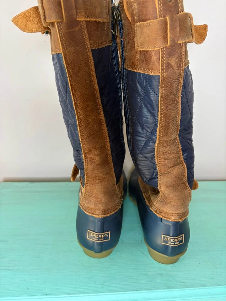 Sperry Saltwater Tall Nylon Duck Boots Size 9 Womans - photo 3