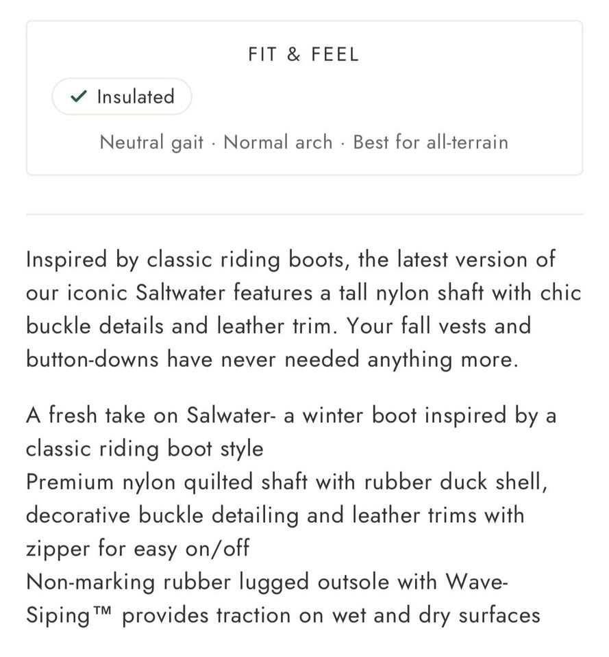 Sperry Saltwater Tall Nylon Duck Boots Size 9 Womans - photo 5