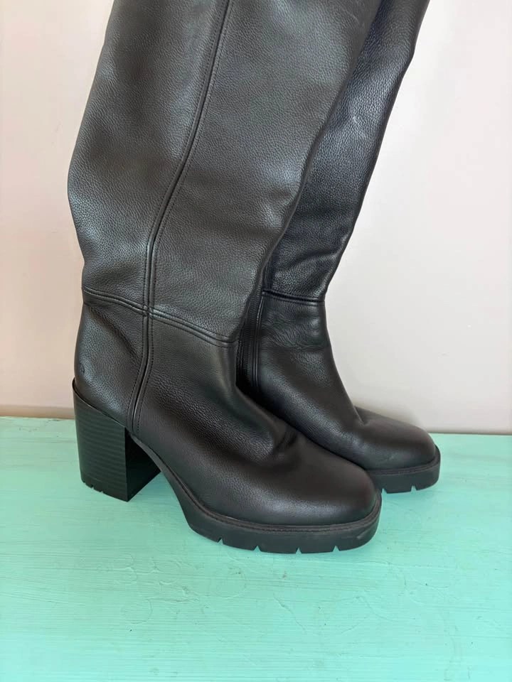 Naturalizer Willow Water Resistant Knee High Black Boot 9 WC - photo 4