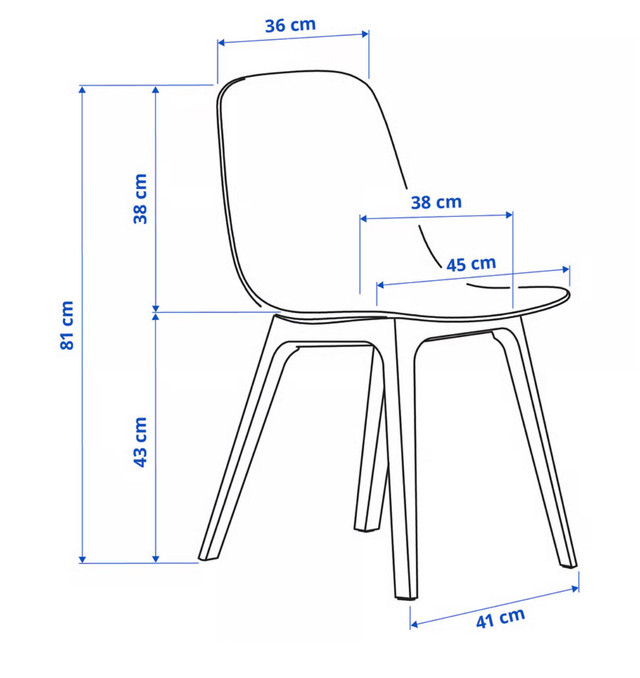 Ikea ODGER Beige Eco Chairs - photo 4
