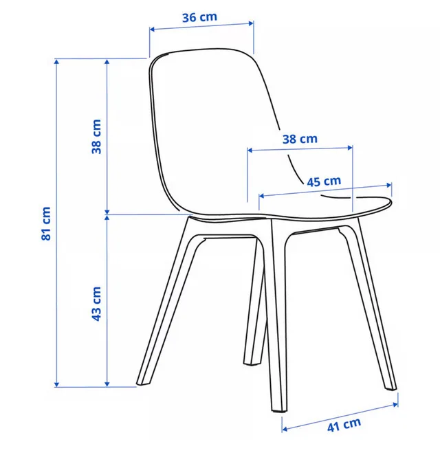 Ikea ODGER Beige Eco Chairs image indicator(4)
