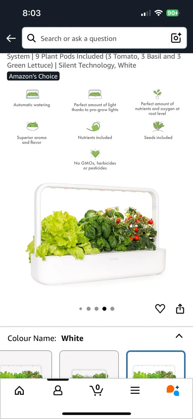 Click & Grow Smart Garden 9 White thumbnail