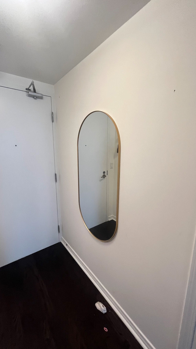 IKEA Oval Mirror Gold Trim