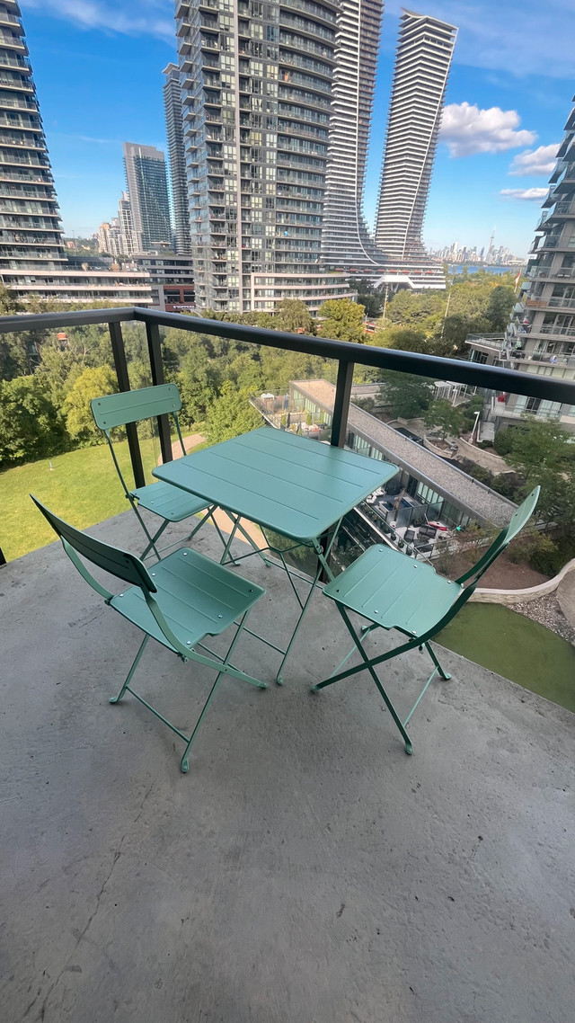 Ikea SUNDSÖ Folding Table + 3 chairs Set