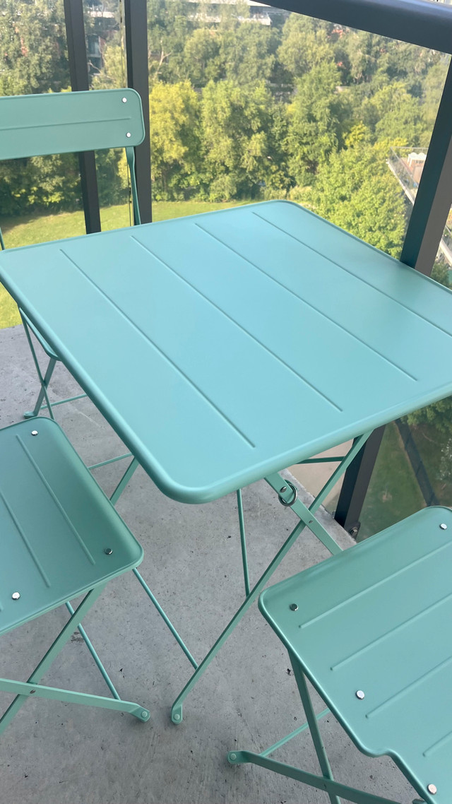 Ikea SUNDSÖ Folding Table + 3 chairs Set - photo 2