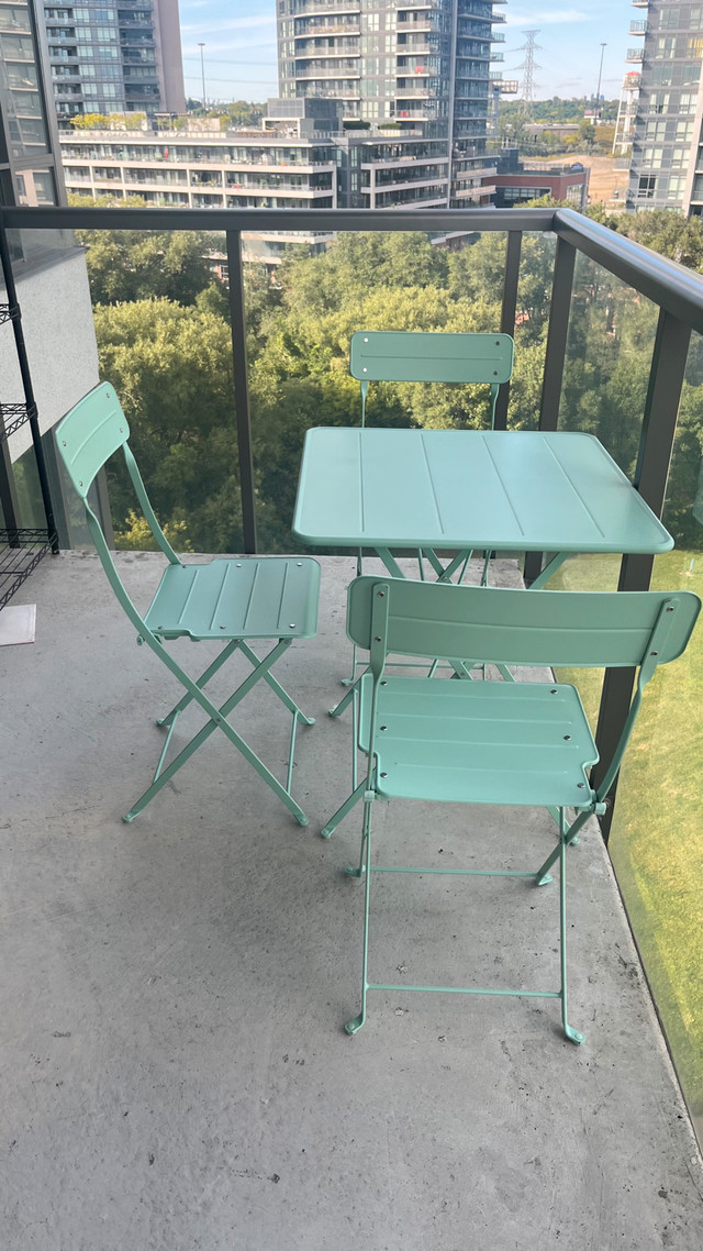Ikea SUNDSÖ Folding Table + 3 chairs Set - photo 3