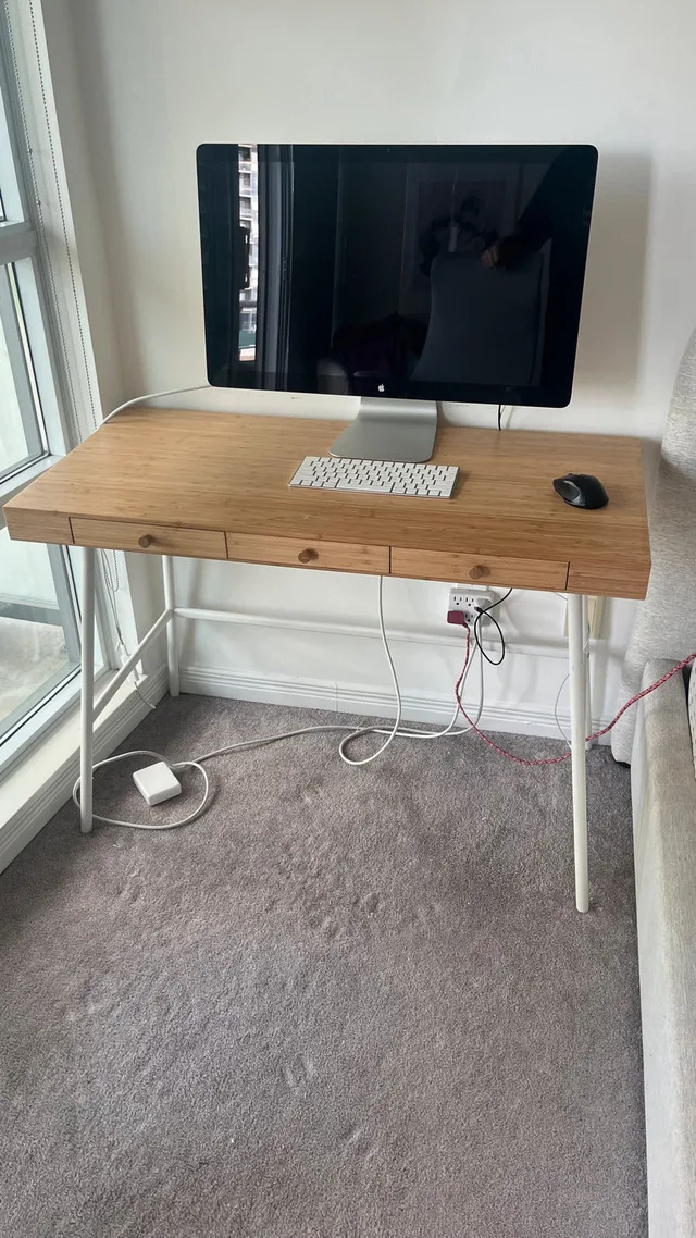 IKEA LILLÅSEN Bamboo Desk image indicator(2)