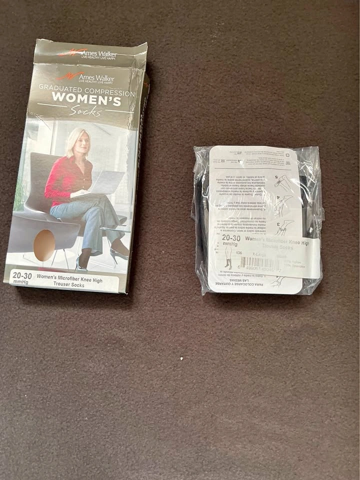 Brand New Women Compression Socks - XL Size (Ames Walker)