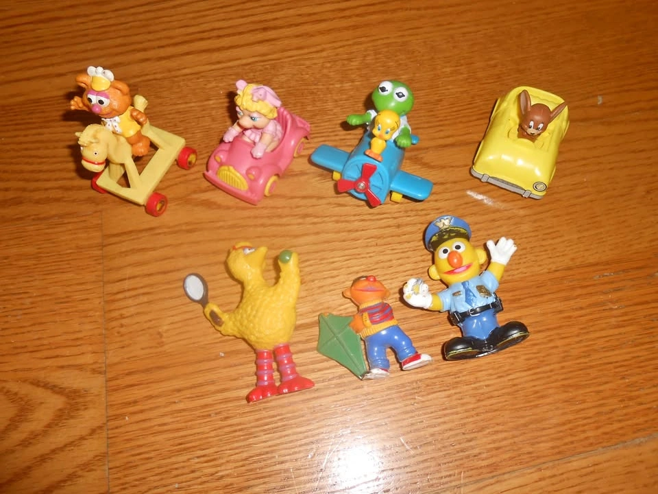 Vintage Muppet Babies & Sesame Street Figures – 7-Piece Lot