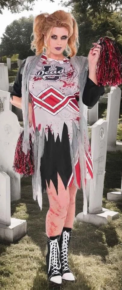 NEW 50% Off Cheerless Zombie or dead cheerleader Halloween costu - photo 3