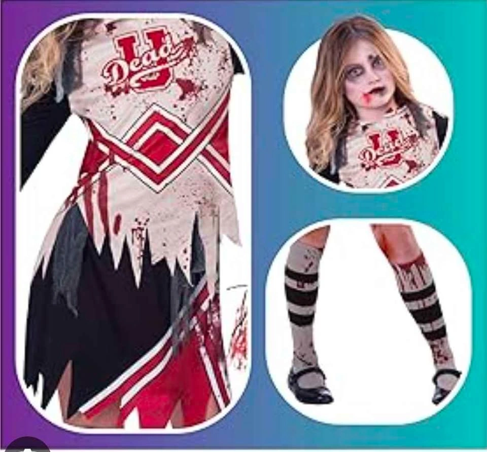 NEW 50% Off Cheerless Zombie or dead cheerleader Halloween costu - photo 4