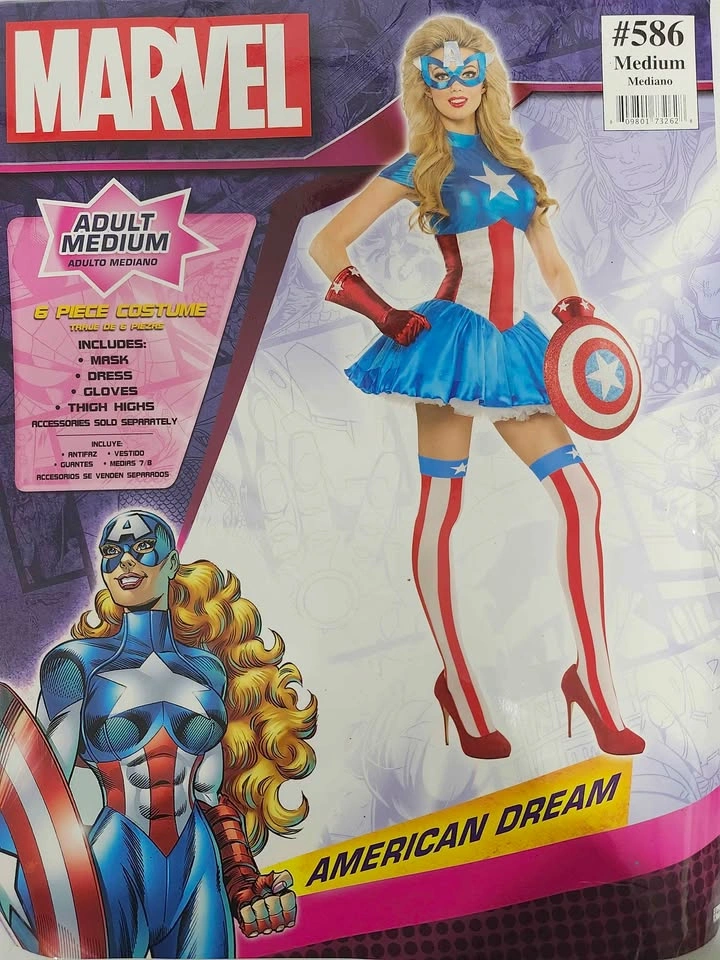 Marvel American Dream Sassy Captain America Deluxe Costume - photo 4