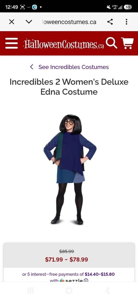 New 50% Off Incredible 2 Edna Mode Costume - photo 3