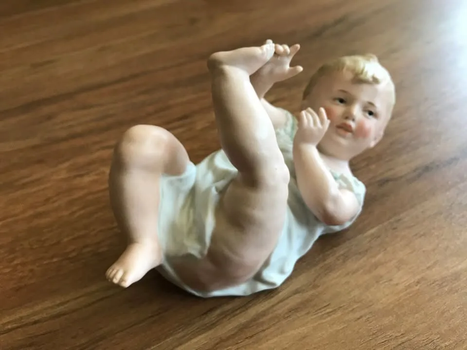 🧡Antique Gebruder Heubach Piano Baby 8" image indicator(5)