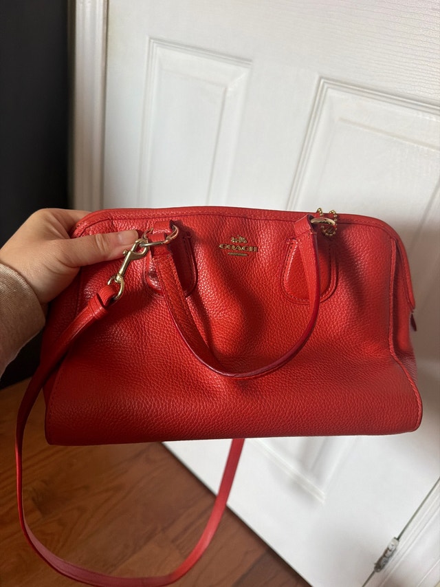 Coach Red Handbag