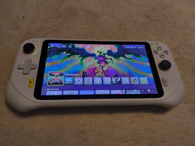 Logitech G cloud gaming handheld with case