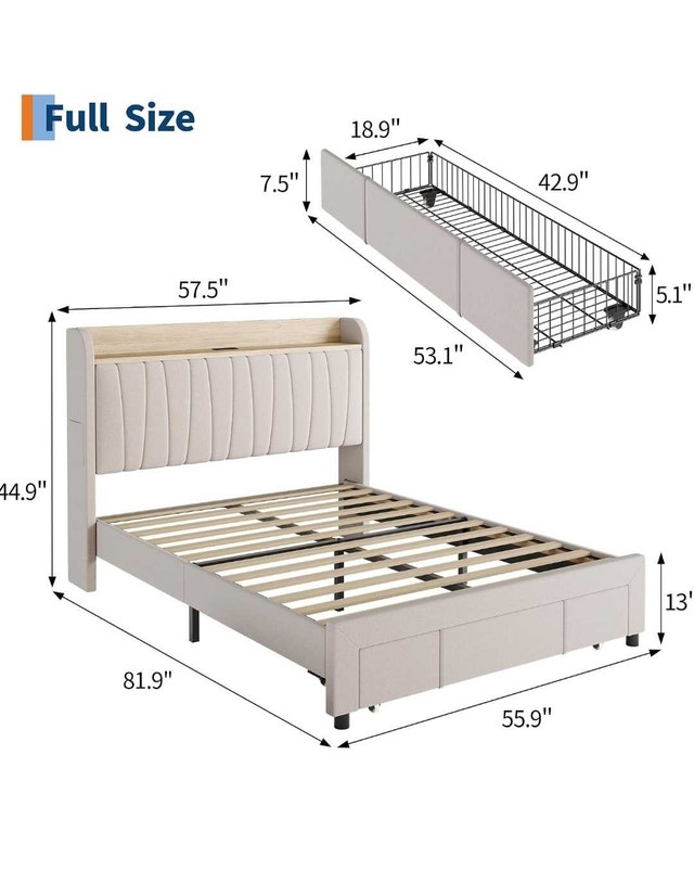 Brand New - Full Size Bed Frame ( Unopened ) - photo 2