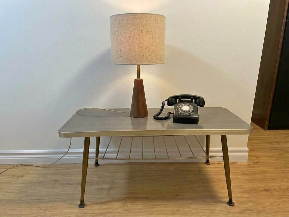 Stylish Retro 1960s Mid-Century Coffee Table with Shelf