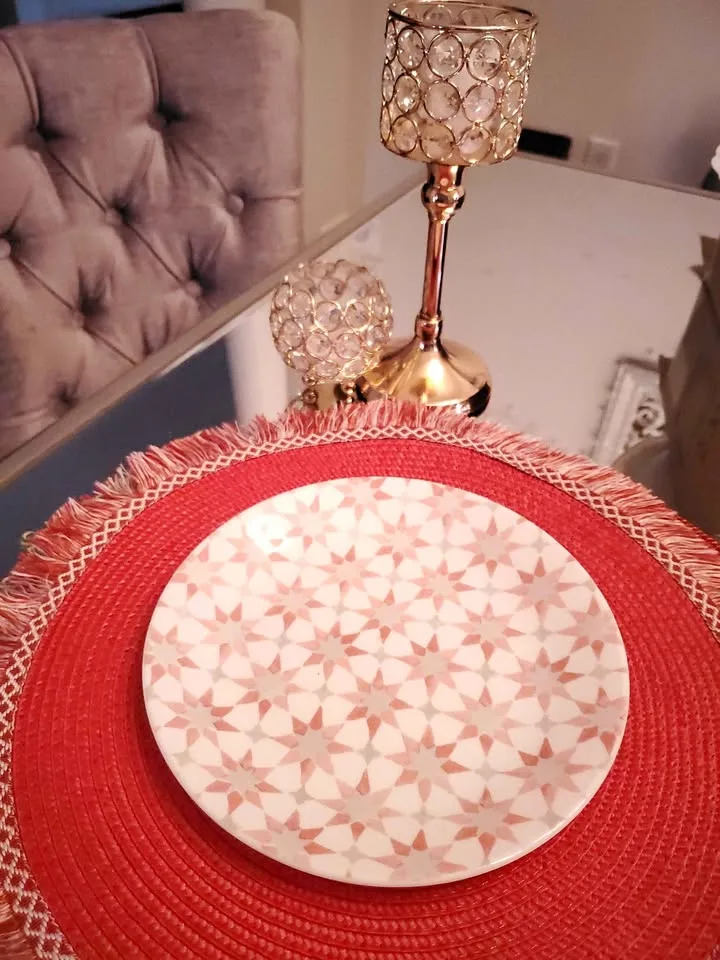 NEW CHRISTMAS FRINGED PLACEMATS image indicator(2)