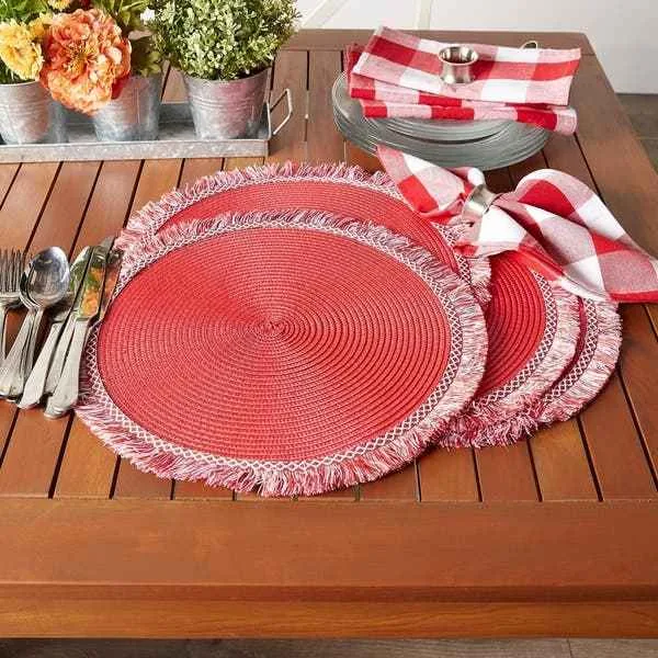NEW CHRISTMAS FRINGED PLACEMATS image indicator(3)